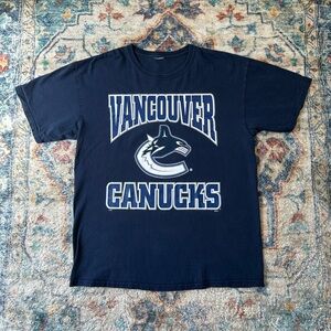 Vintage NHL Vancouver Canucks Logo T-shirt Large